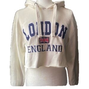 London Crop Hoodie